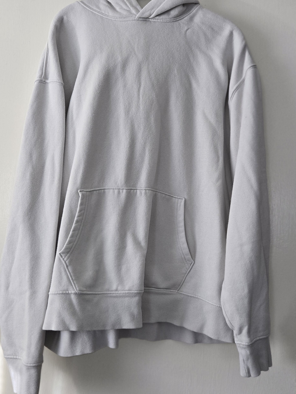 Old Navy XXL Light Gray Hoodie with Navy Logo